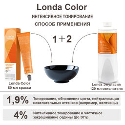 Интенсивное тонирование 5/37 светлый шатен золотисто-коричневый Londa - Londa professional фото 3