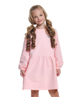 Платье для подростка с принтом UD 7744 крем-роз - Mini maxi фото 2