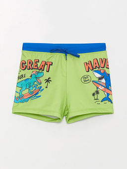 Bask?l? H?zl? Kuruyan Erkek ?ocuk Boxer Mayo