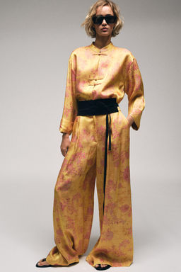 CAMISA KIMONO ESTAMPADA ALAMARES / Multicolor