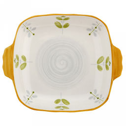 Карелия Блюдо фарфоровое 228х184х40мм, с ручками, с деколью, отводка (Китай) - Домашняя мода фото 5