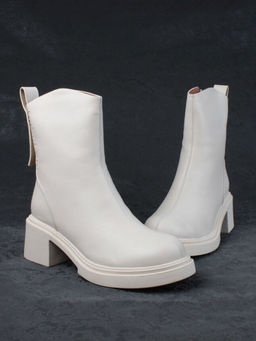 04-M3-L807 BEIGE Ботинки зимние женские (натуральная кожа, натуральный мех)