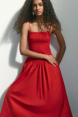 Vestido nido de abeja con vuelo - H&m фото 6