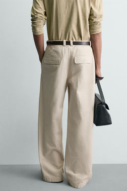PANTAL?N CHINO WIDE FIT / Blanco roto - Zara фото 3