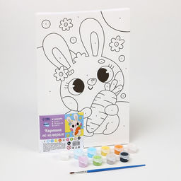 Картина по номерам Любопытный зайчик, 20 30 см - Школа талантов фото 2