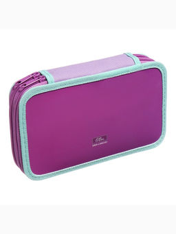 Пенал школьный, 2 секции, 12.5×20.5×4 см «Котик черный»