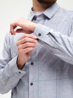 Сорочка мужская длинный рукав GREG S345/111/4601/P/1  фото 5