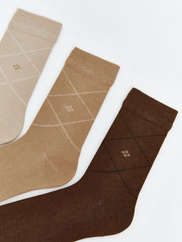 Desenli Erkek Soket ?orap 3l?