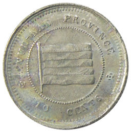 Монета 10 центов 1923 года Китай  провинция Юньнань