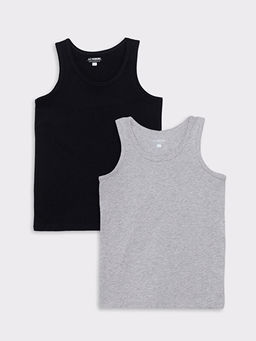 Bisiklet Yaka Basic Pamuklu Erkek ?ocuk Atlet 2li