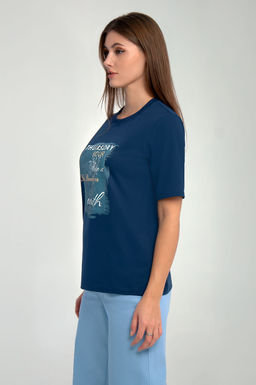 Арт. 31102 Футболка женская 44-52 (5 шт) Цвет:темно-синий - Калинка фото 9