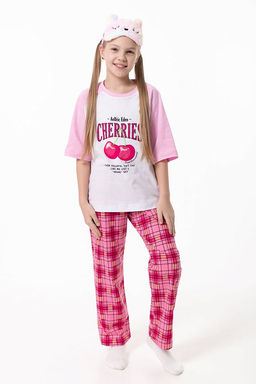 Пижама М225097Прб розовый/белый