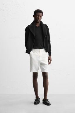 100% LINEN BERMUDA SHORTS - Zara фото 11