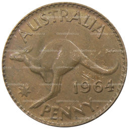1 пенни 1964 года Австралия