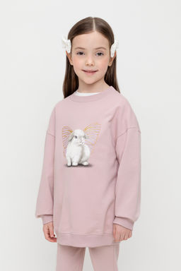 Crockid _ КР 302552/розово-сиреневый к525 джемпер для дев