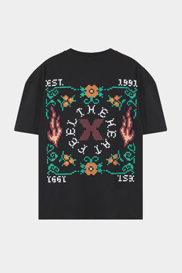 TRENDYOL MAN Siyah Oversize/Genis Kesim Bask?l? %100 Pamuk T-Shirt TMNSS25TS00067 - Trendyolmilla фото 11