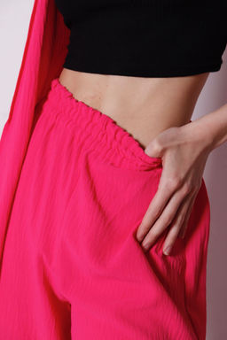 9183 Костюм из кимоно и брюк-палаццо ярко-розовый - Martichelli фото 3