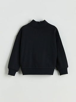 Dik Yaka K?z ?ocuk Sweatshirt