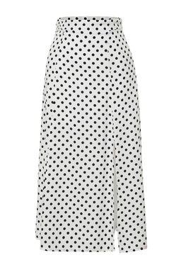 TRENDYOLMILLA Koyu Lacivert Desenli Y?rtmac Detayl? Viskon Midi Dokuma Etek TWOAW20ET0205 фото 6