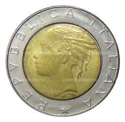 Монета 500 лир 1988 года Италия