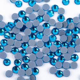 Страз клеевой Zlatka RS/144 SS12 3 - 3.2 мм акрил 1 x 144 шт в пакете с еврослотом 017 т.голубой (capri blue)