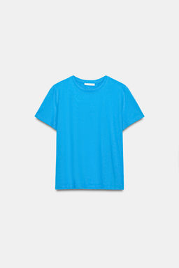 CAMISETA R?STICA ALGOD?N / Azul - Zara фото 10