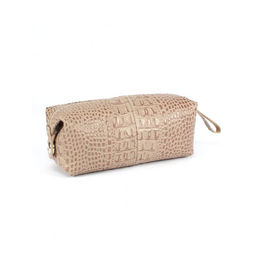 Косметичка Croco-К-720 натуральная кожа (1 отдел), бежевый кайман (79) 265358
