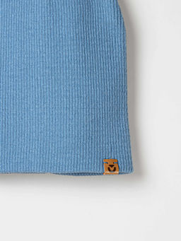 Шапка хлопковая двухслойная Джинс - Bungly фото 3