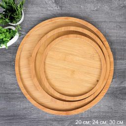 Блюдо сервировочное 3 штуки / WE-609 /уп 36/ 20/24/29.5 - Галеонтрейд фото 3