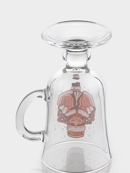 Цена за 12 шт. Кружка Глинтвейн. Новогодние игрушки, 250 мл, стекло, рисунок МИКС