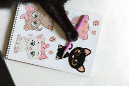 Кристальная (алмазная) мозаика ФРЕЯ ALVN-305 наклейки Котята 7.5 х 9 см