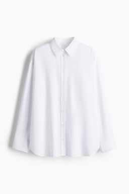 Camisa oversize en popelina de algod?n