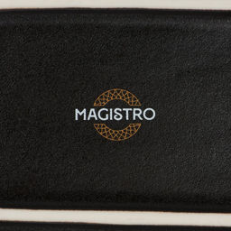 Блюдо для подачи Magistro Pietra lunare, 27.5×27.5 см, фарфор, чёрное