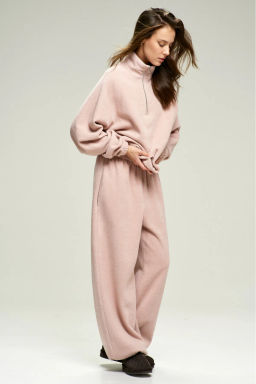 Брюки из плюша с начесом Pink