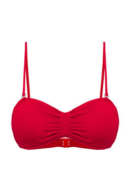 TRENDYOLMILLA Siyah Straplez Drapeli Bikini Ustu TBESS25BU00029 фото 6
