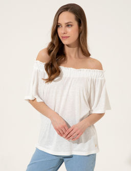 Beyaz _rme Bluz