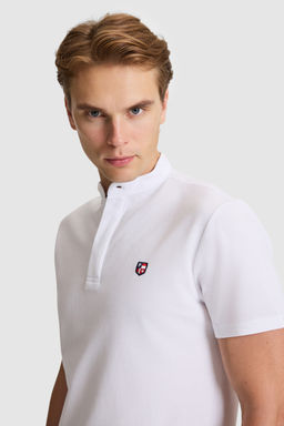 Erkek Beyaz Regular Fit Hakim Yaka Basic TiЕГrt - U.s. polo assn фото 2