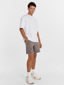 Шорты мужские серые с обработкой эйсид ACID WASH 131092 - Mark formelle фото 4