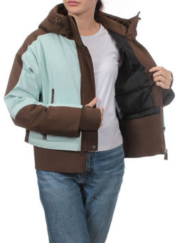 H24-381 BROWN MENTHOL Куртка зимняя женская (80% пух / 20% перо) M - 44 российский - Fashion фото 6