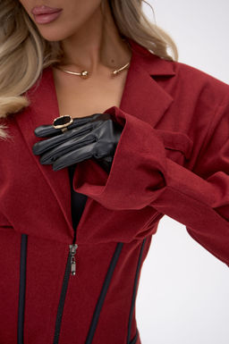 Пиджак  корсет Джуди (бордовый) - Эльза фото 12