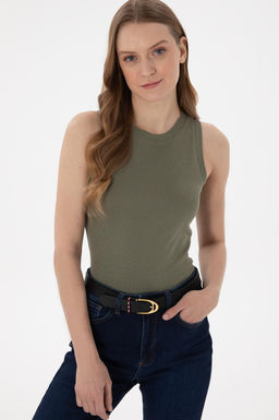 Kad_n Koyu Haki Basic Ti__rt Sepette S_rpriz _ndirim - U.s. polo assn фото 3