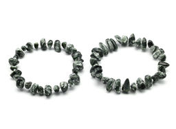 Браслет из серафинита галтовка 8-11мм Радуга камня