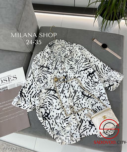 Женская рубашка с принтом - Zum ming фото 2