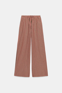 PANTAL?N RAYAS CON LINO / Estampado - Zara фото 6