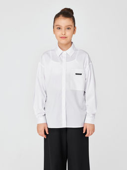 1295 Блузка для девочки длинный рукав