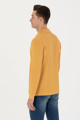 U. S. Polo Assn / Мужской горчичный базовый свитшот - U.s. polo assn фото 19
