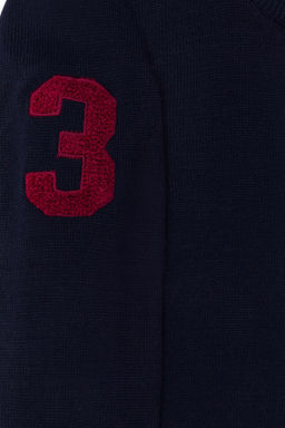 U. S. Polo Assn Темно-синий вязаный кардиган на молнии для мальчика - U.s. polo assn фото 8