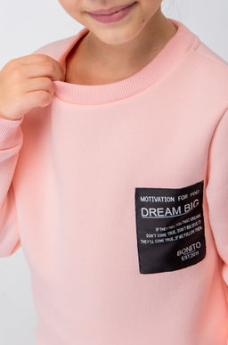 Теплый костюм для девочки из футера с начесом Bonito  фото 20