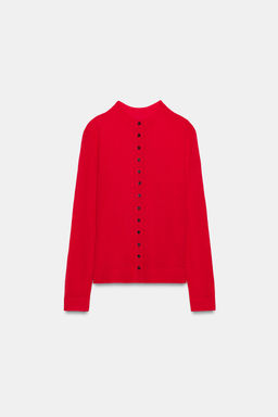 CHAQUETA PUNTO EXTRAFINO / Rojo - Zara фото 6