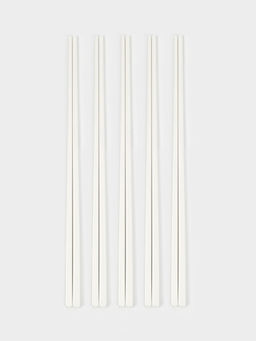 Палочки для суши, 5 пар, 24.5 см, керамика, белые